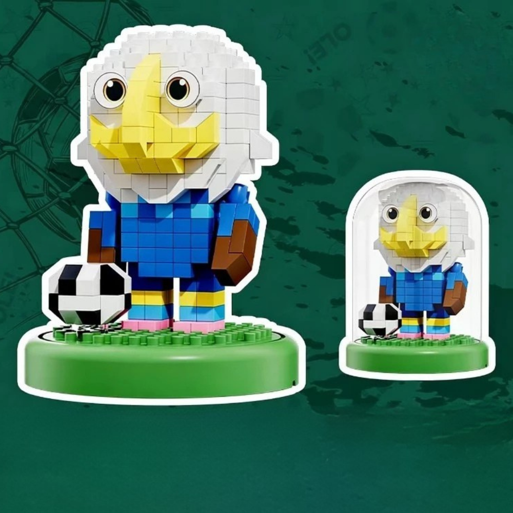 Mini Soccer Stadium Building Blocks Playset