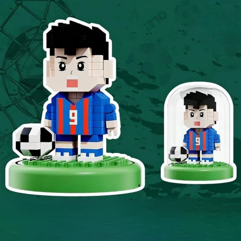 Mini Soccer Stadium Building Blocks Playset