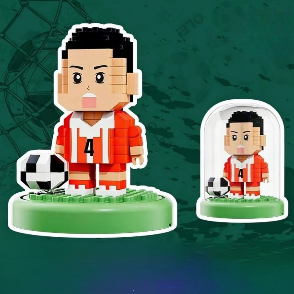 Mini Soccer Stadium Building Blocks Playset