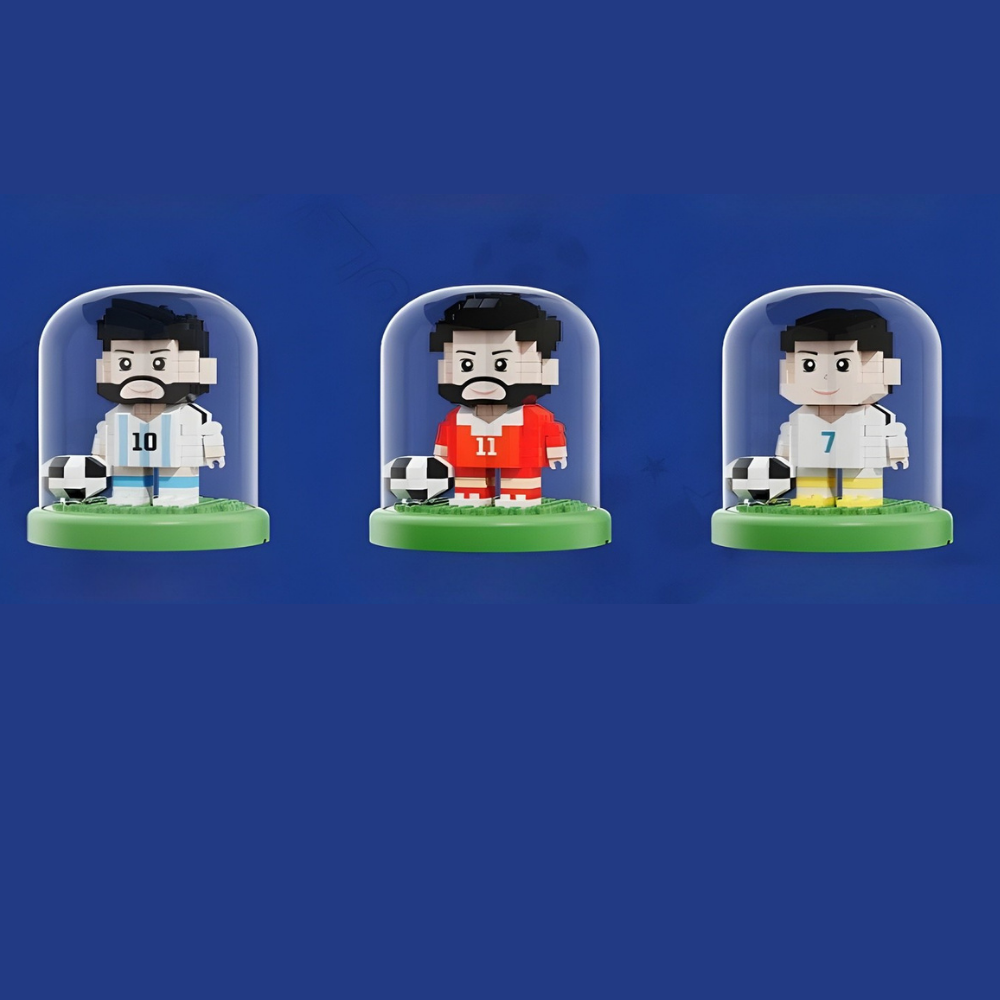 Mini Soccer Stadium Building Blocks Playset