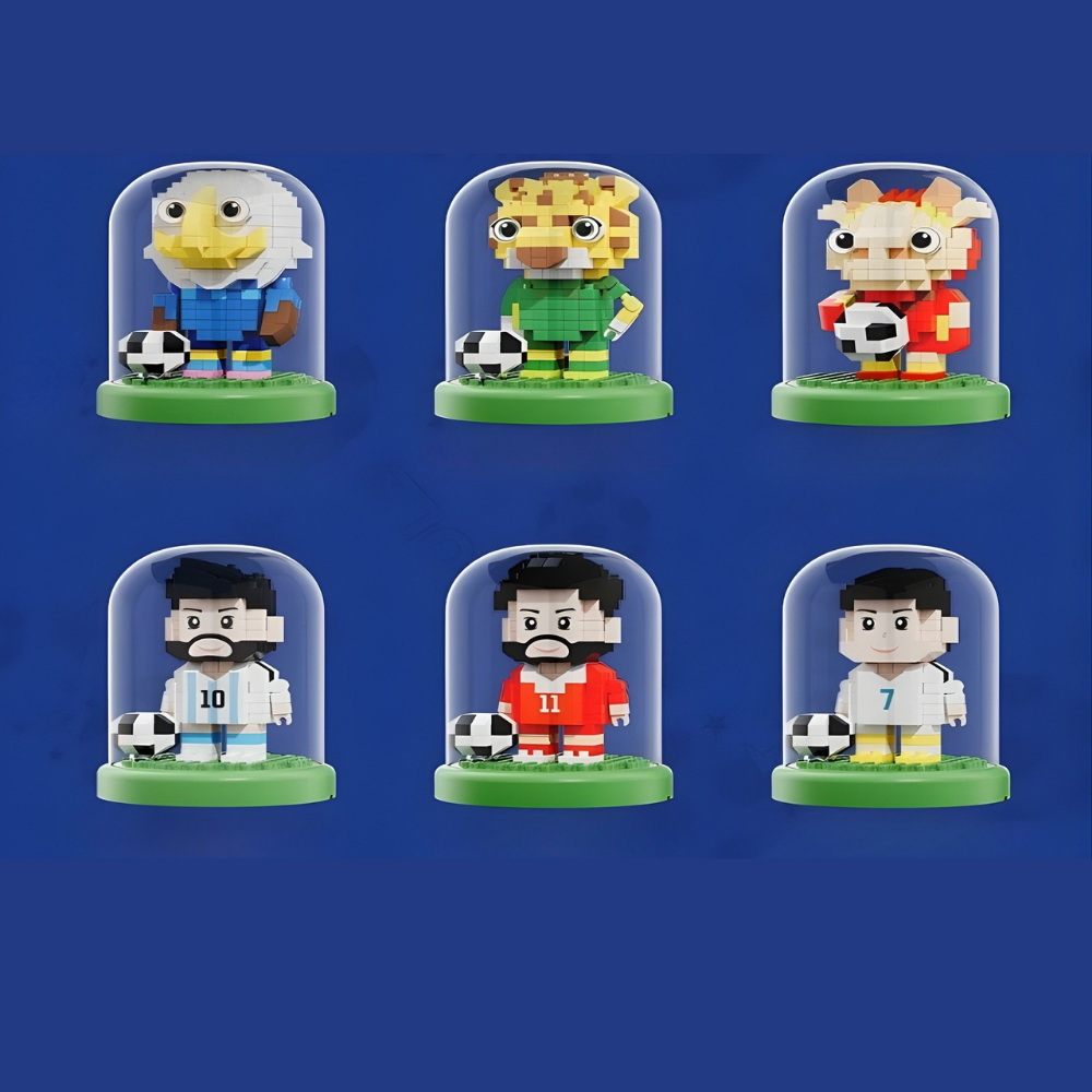 Mini Soccer Stadium Building Blocks Playset