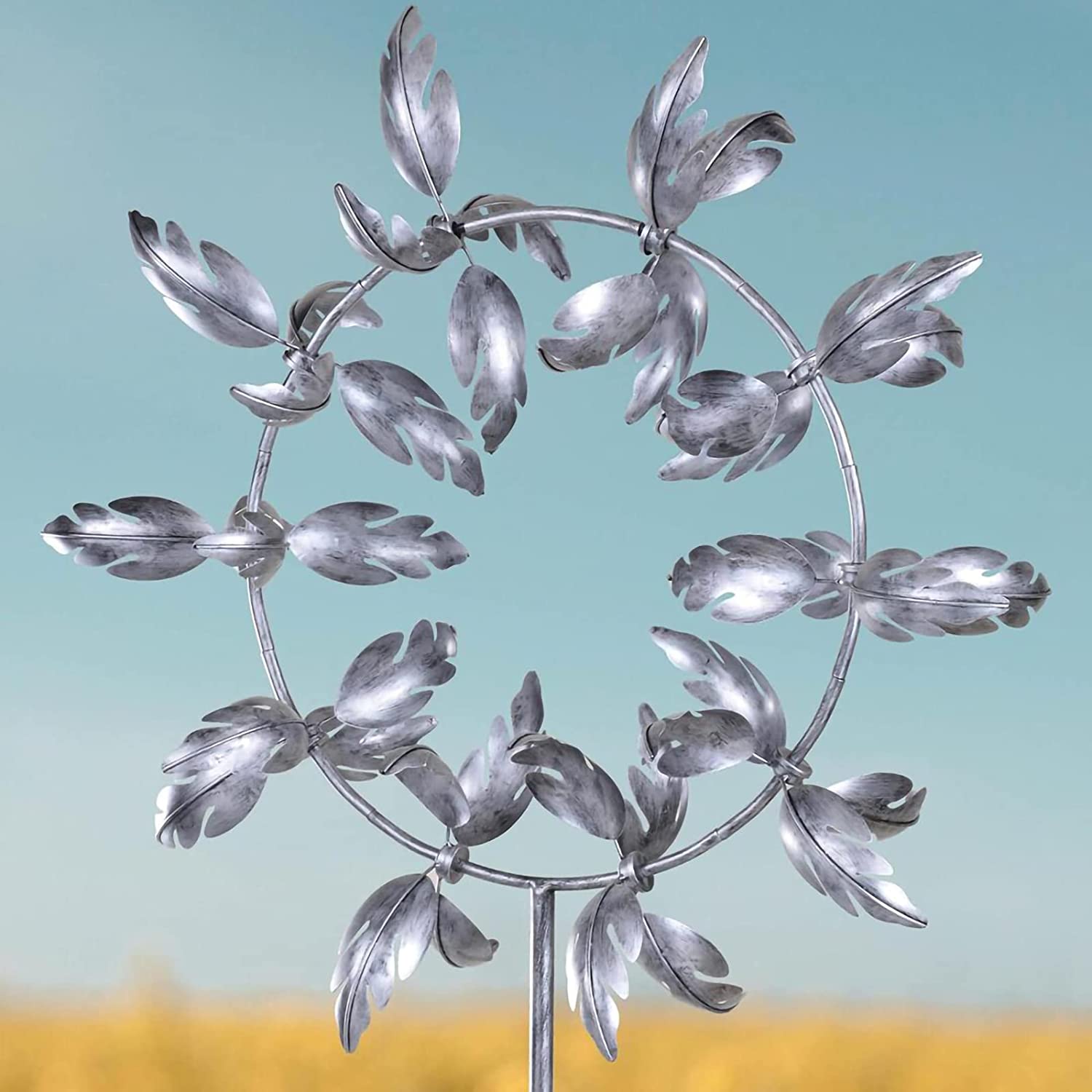 Kinetic Garden Wind Spinner - Decorative Metal Windmill