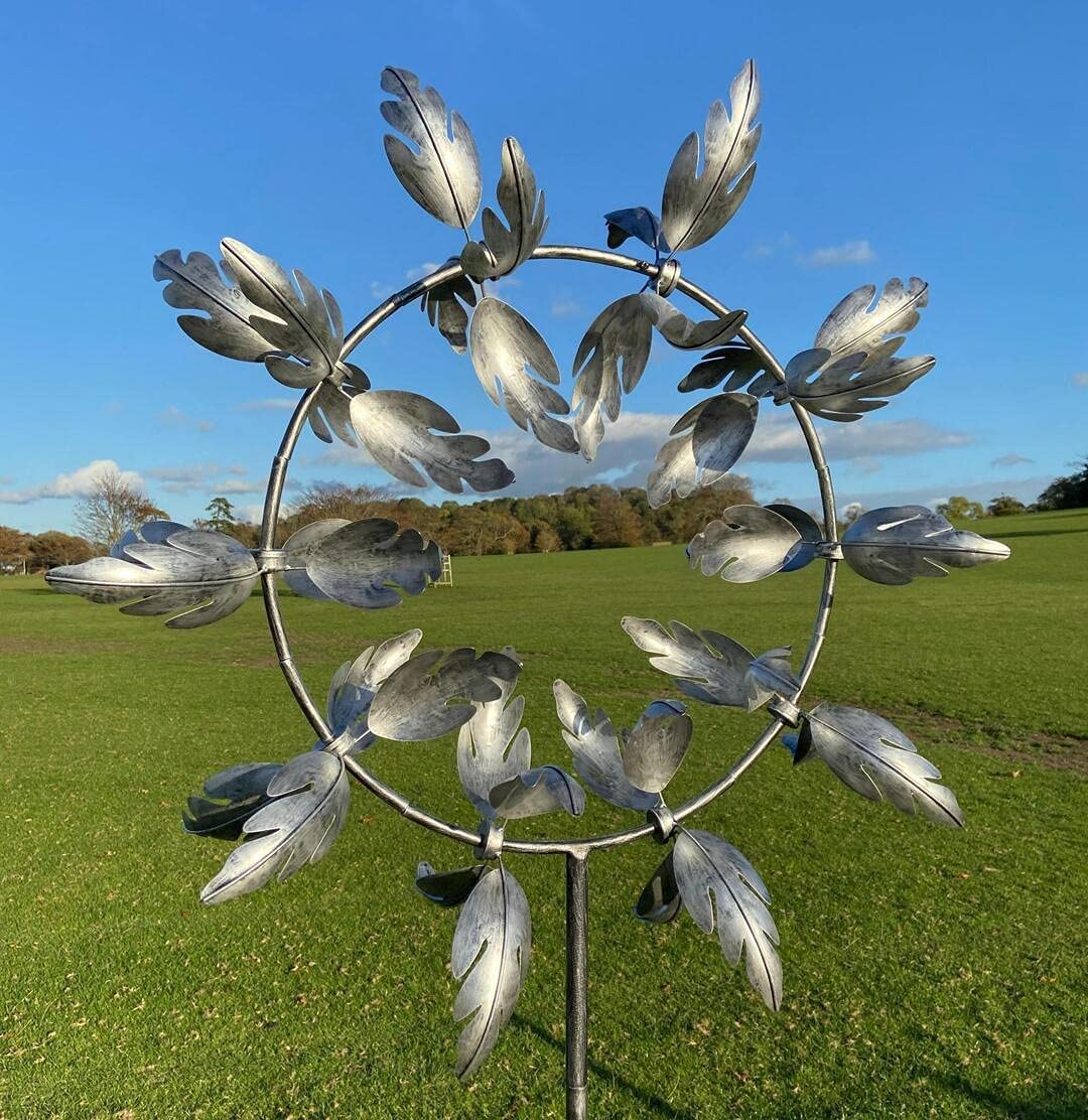 Kinetic Garden Wind Spinner - Decorative Metal Windmill