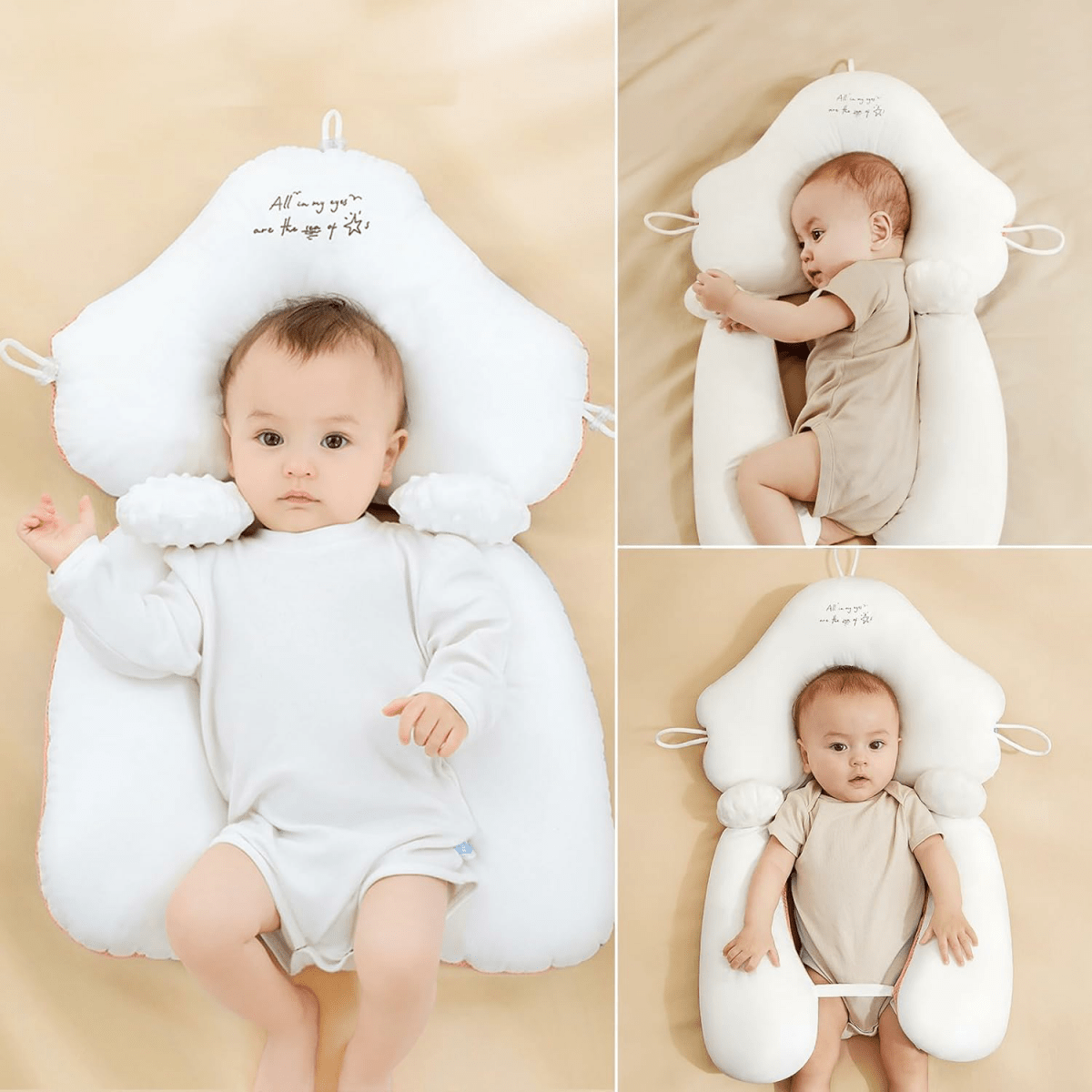 ComfortNest Organic Baby Pillow for Cozy Sleep and Neck Support
