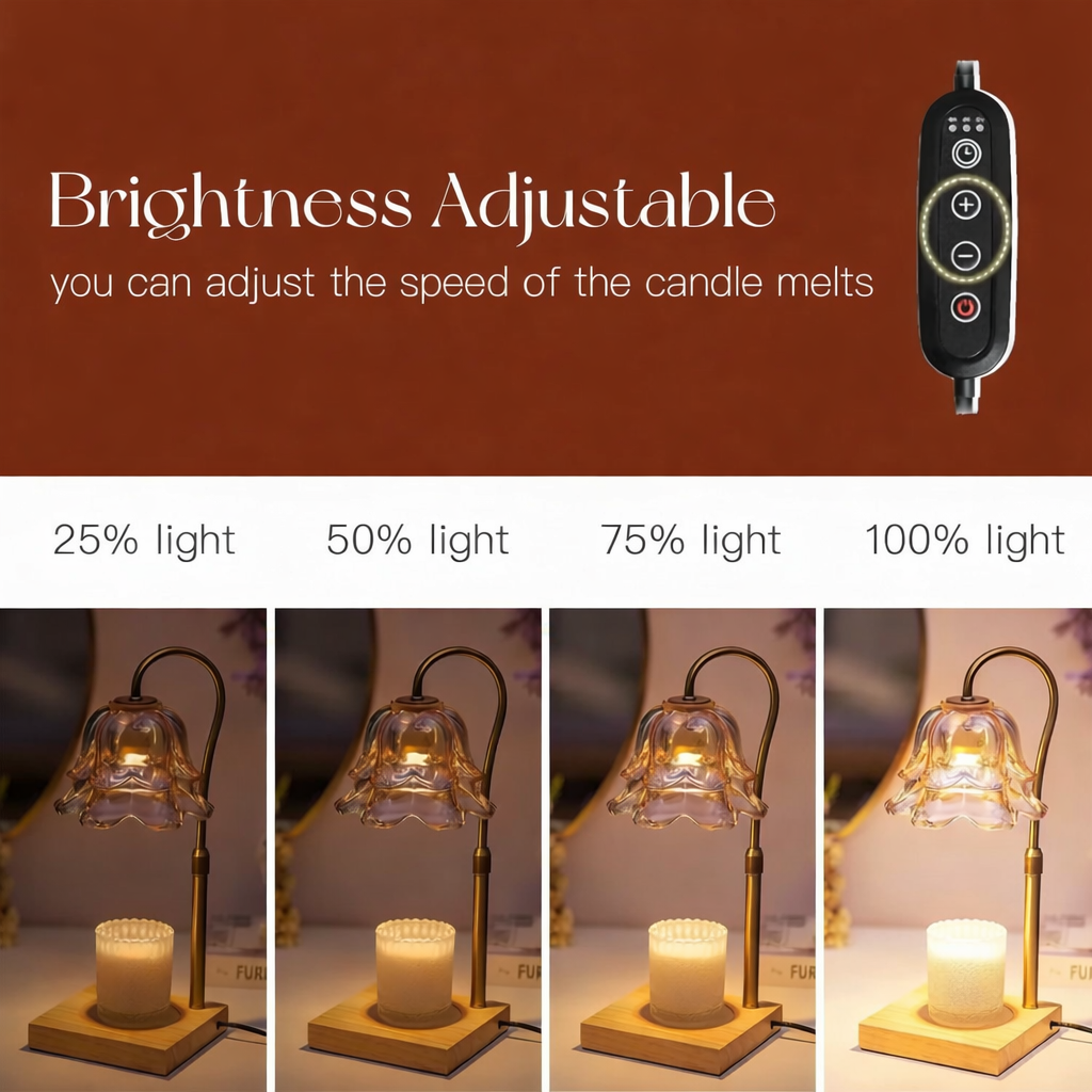 Elegant Electric Candle Melter with Adjustable Height