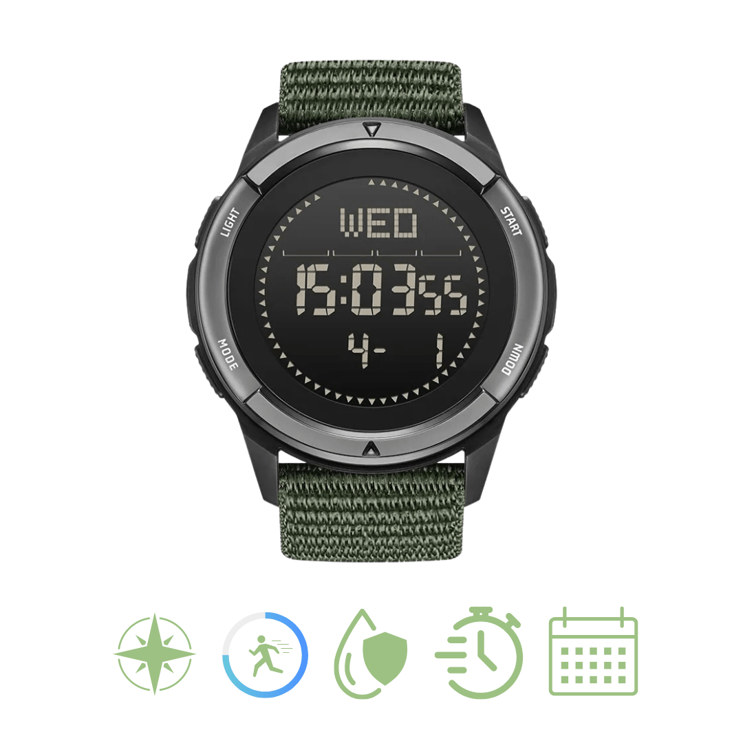 Adventura Elite Sports Watch with Carbon Fiber Finish