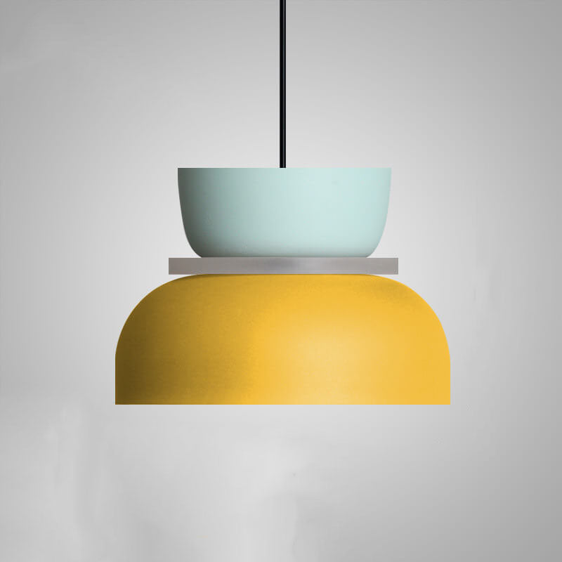 LED Pendant Lamp | Colorful Nordic Macaron Design | Metal Shade | Energy Saving