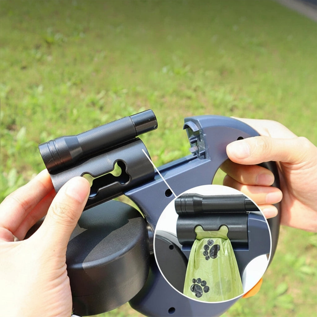 Tangle-Free Dual Leash for Two Dogs - Effortless Control