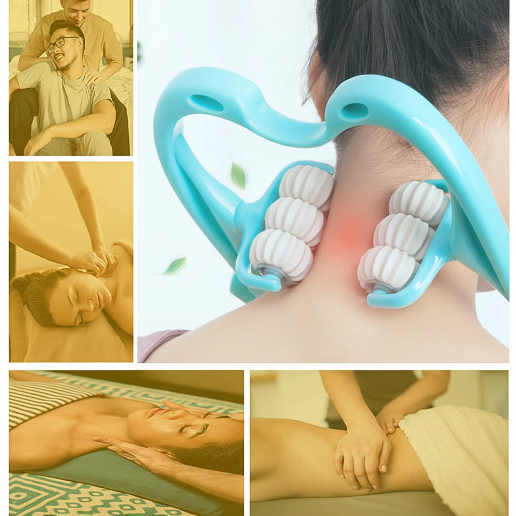 Cervical Relief Roller: Manual Neck and Shoulder Massager