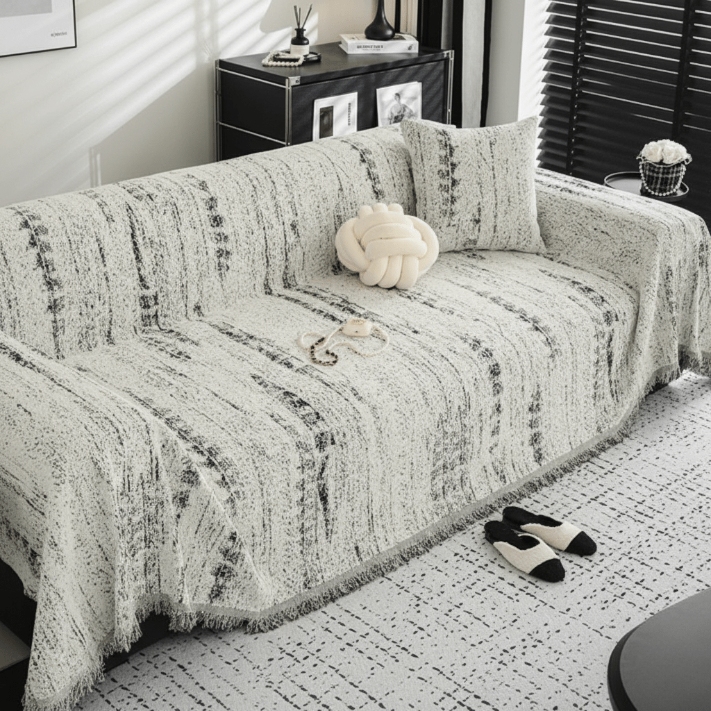 ChicSoft Chenille Sofa Protector for Effortless Elegance