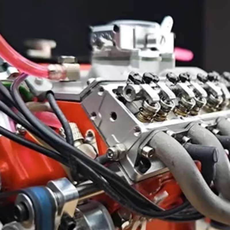 V8 Engine Assembly Kit with Functional Ignition System – Metal Components