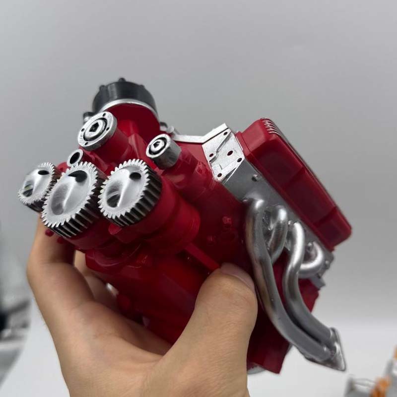 V8 Engine Assembly Kit with Functional Ignition System – Metal Components