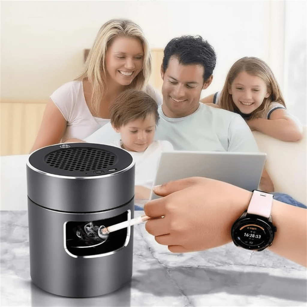 SmartClean USB-Powered Ashtray with Air Purification
