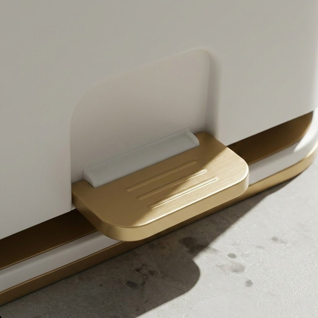 CleanSweep Compact Bathroom Trash Can with Odor Control Lid