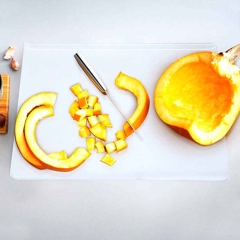 UltraClear Non-Slip Acrylic Cutting Board for Effortless Chopping