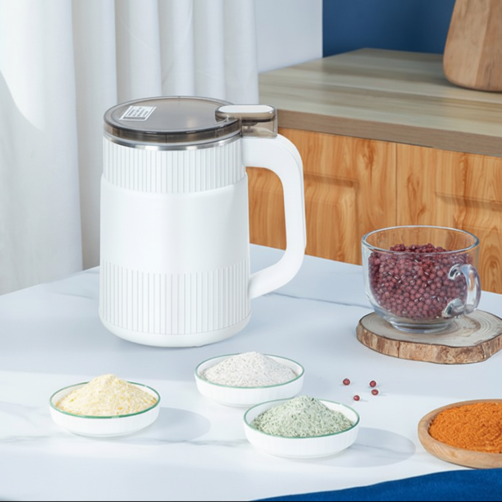 Compact Electric Grain Mill for Baking and Coffee Needs