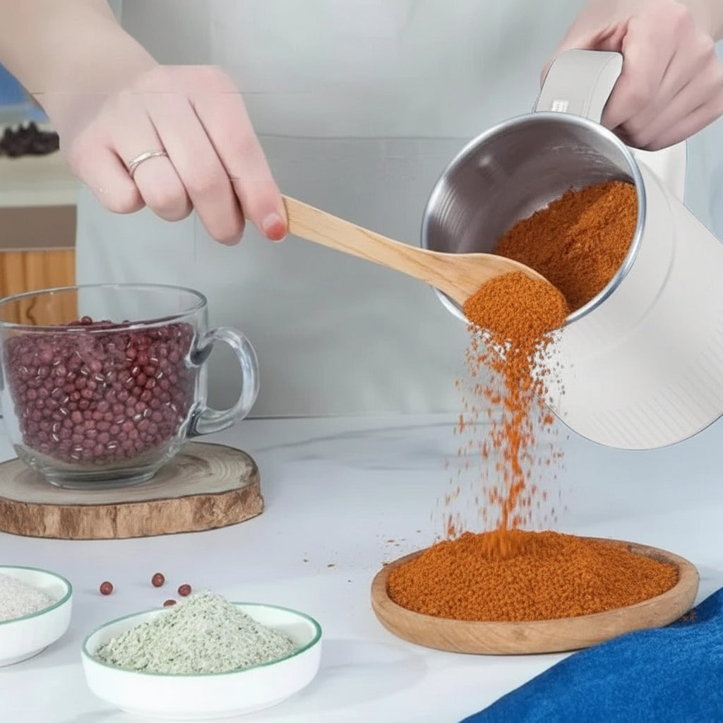 Compact Electric Grain Mill for Baking and Coffee Needs