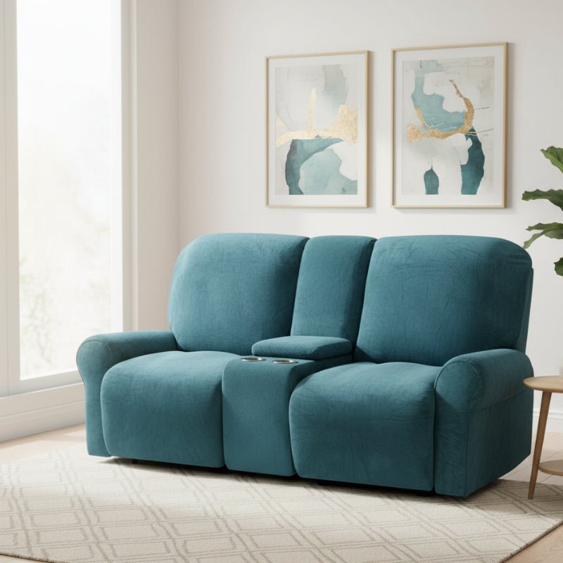 Ultimate Comfort Two-Seater Recliner Protector with Drink Holders