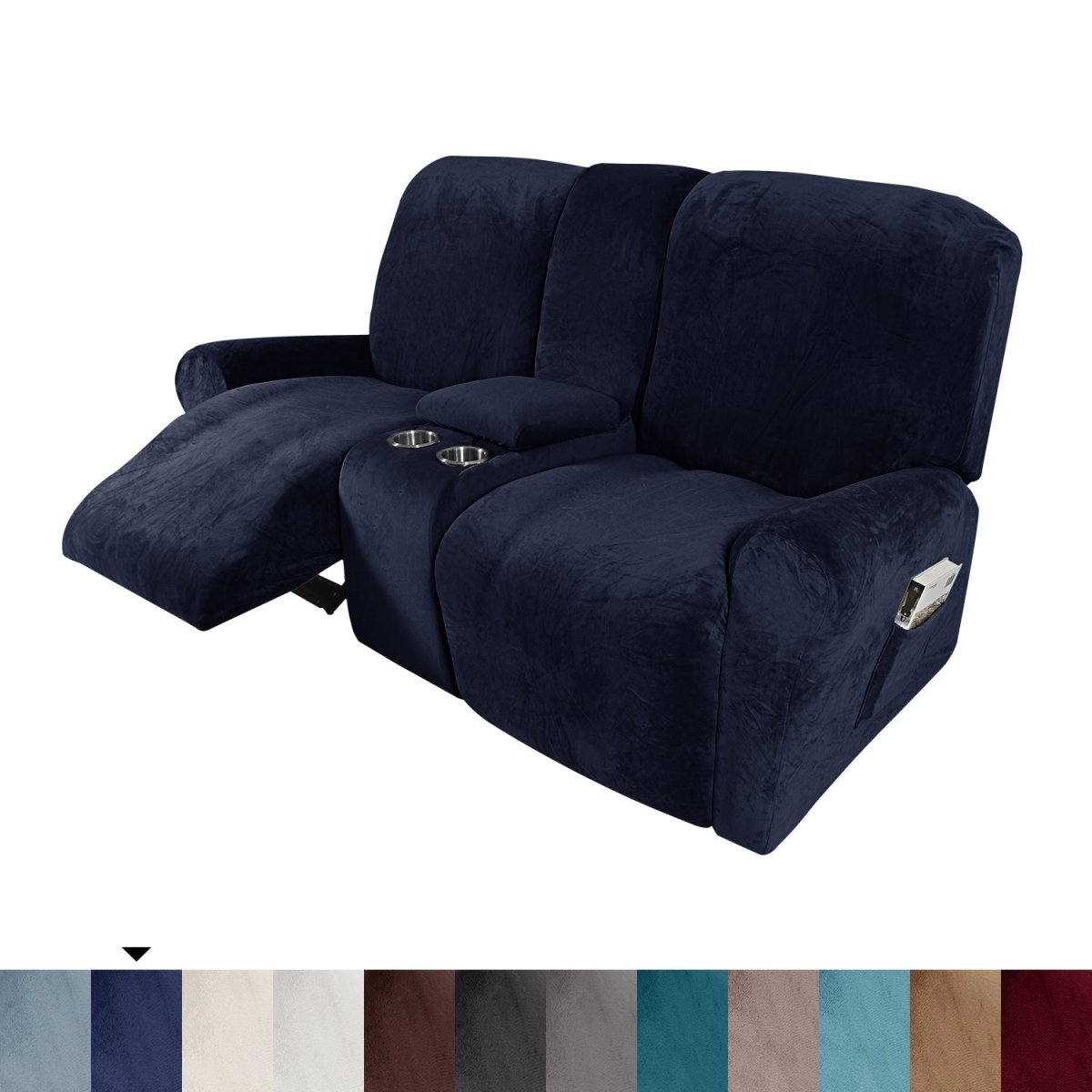 Ultimate Comfort Two-Seater Recliner Protector with Drink Holders