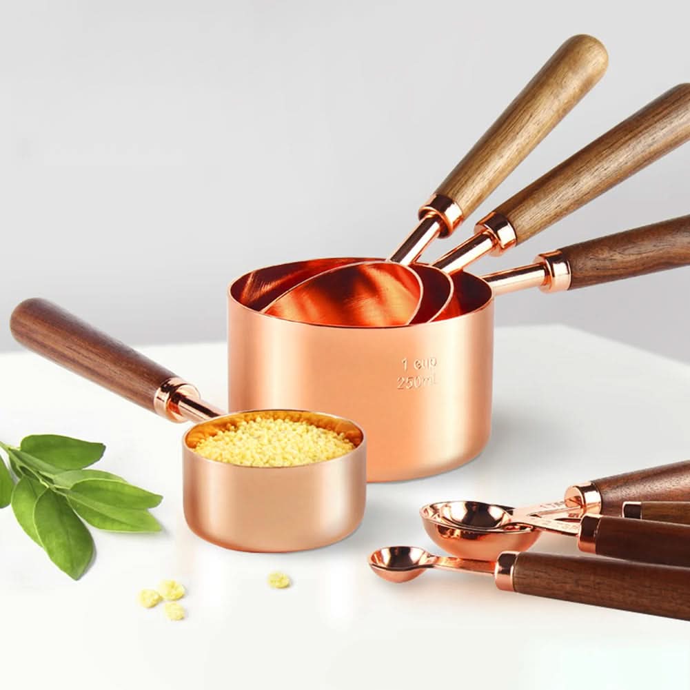 Luxora Elite Measuring Set in Stainless Steel with Copper Finish
