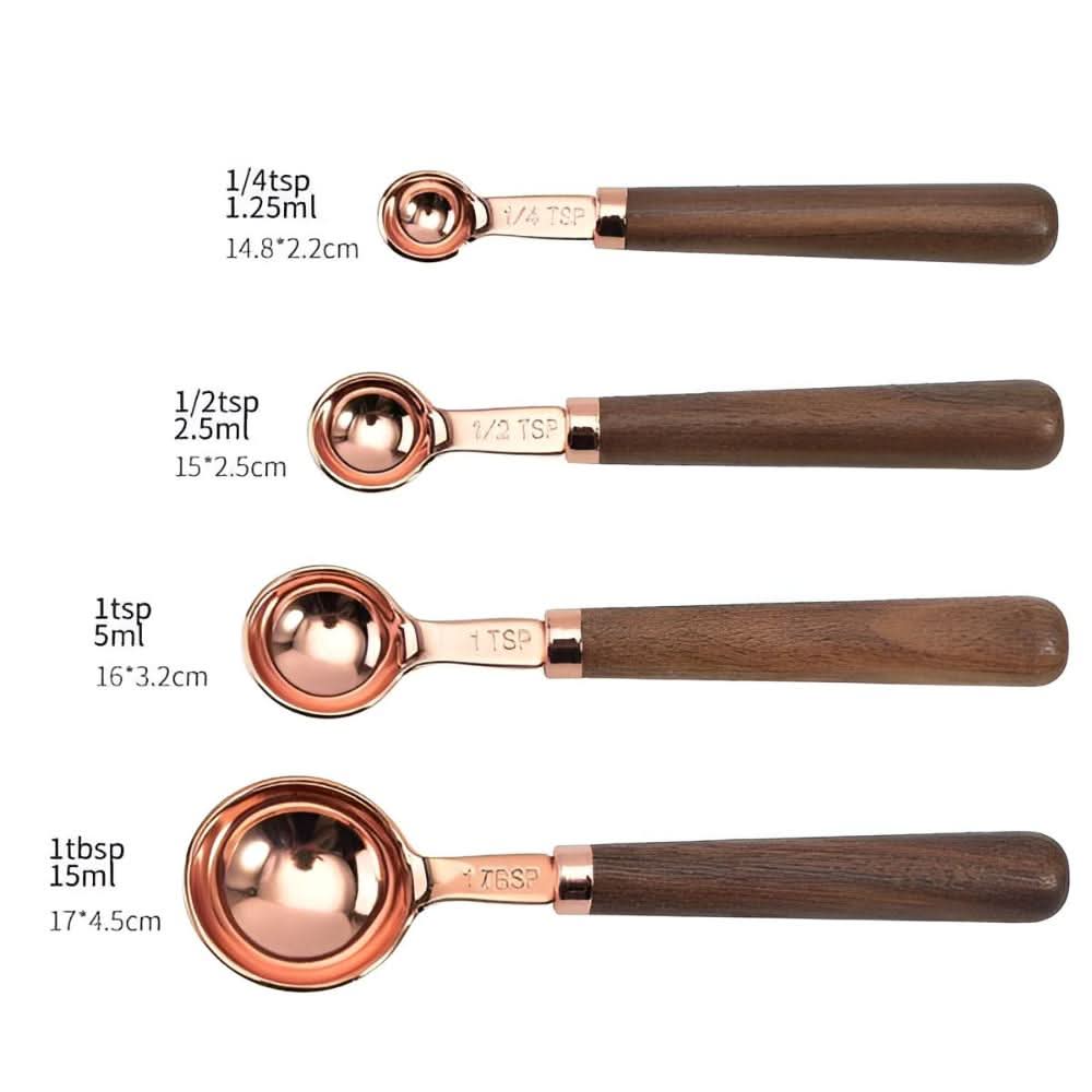 Luxora Elite Measuring Set in Stainless Steel with Copper Finish