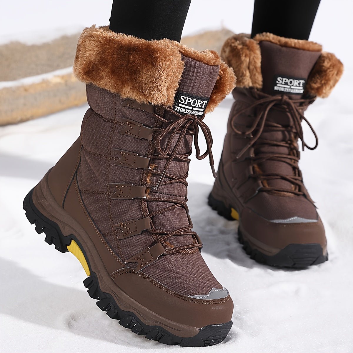 ChicWarm Women's Winter Ankle Boots with Plush Comfort and Grip