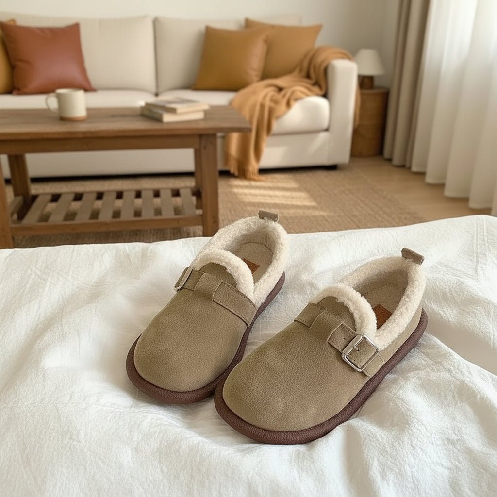 WarmStep Classic Slip-On Sneakers with Plush Fleece Lining