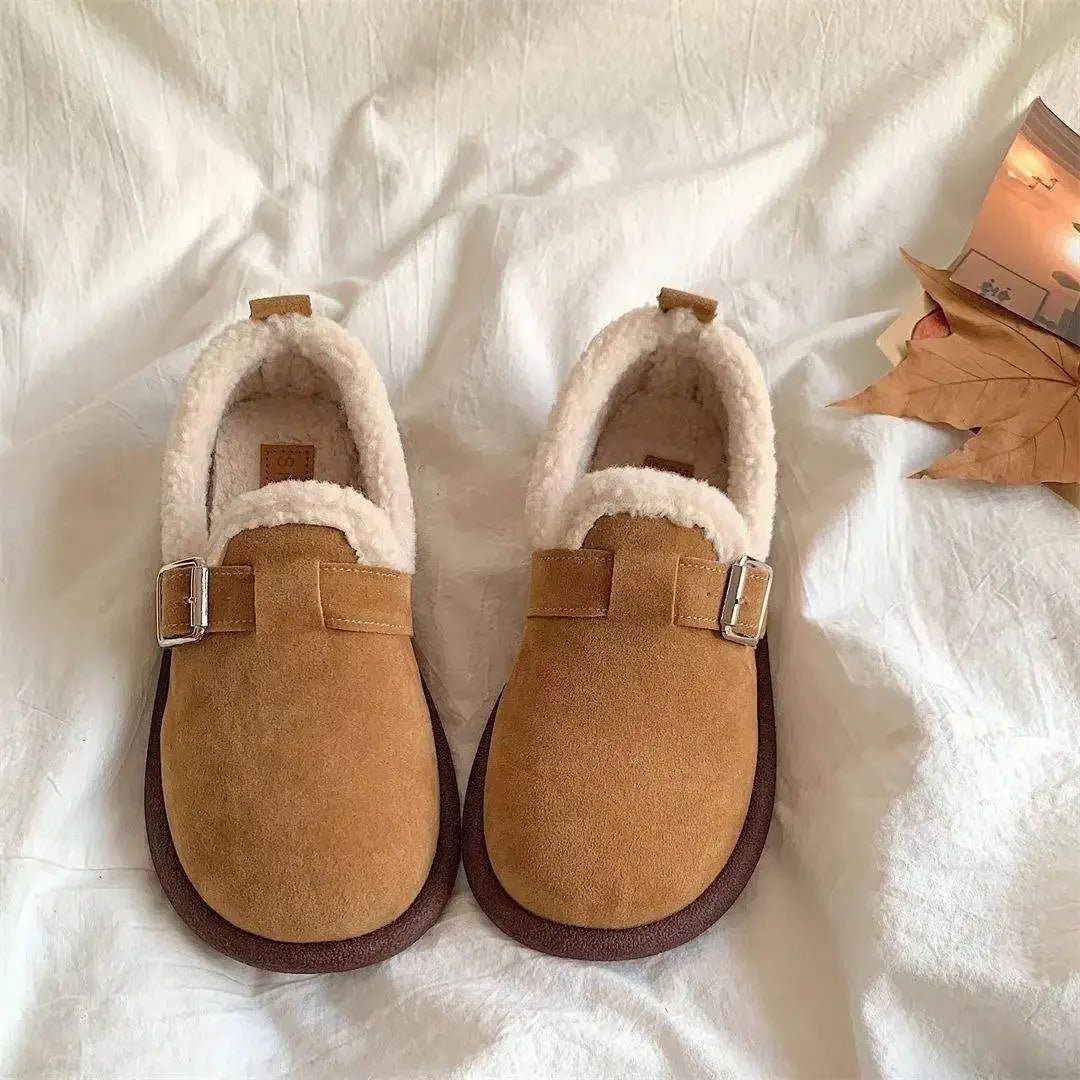 WarmStep Classic Slip-On Sneakers with Plush Fleece Lining
