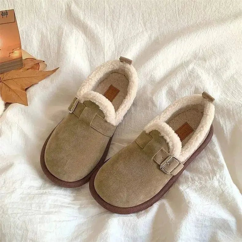 WarmStep Classic Slip-On Sneakers with Plush Fleece Lining