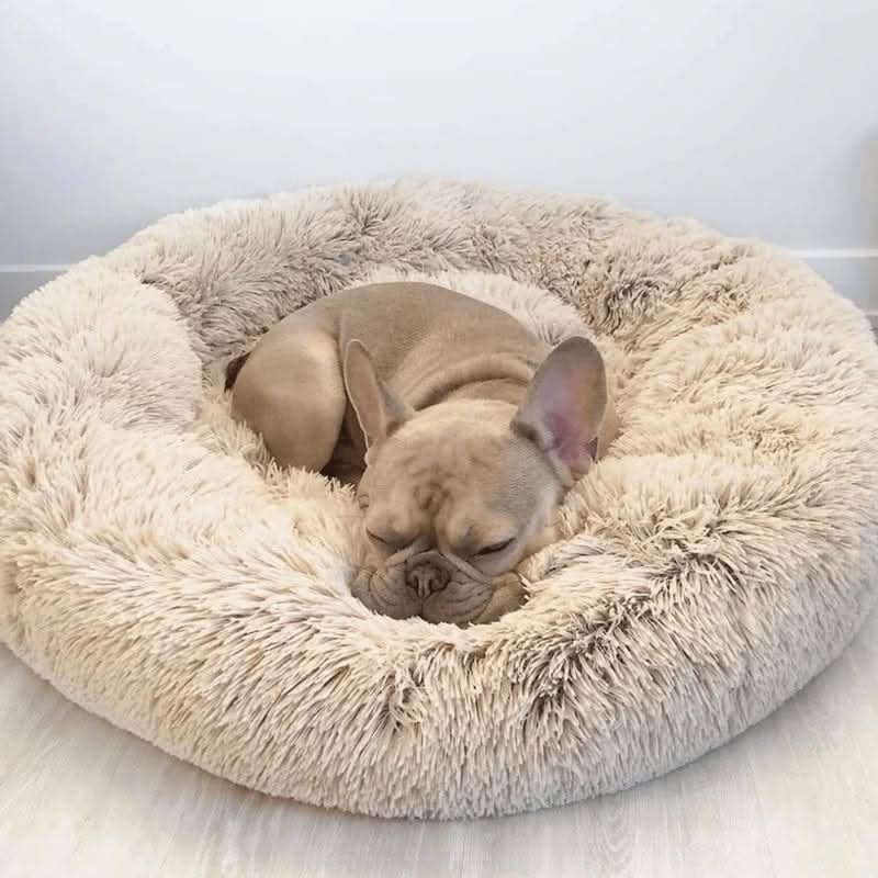PlushPaw Serenity Faux Fur Dog Bed for Ultimate Comfort