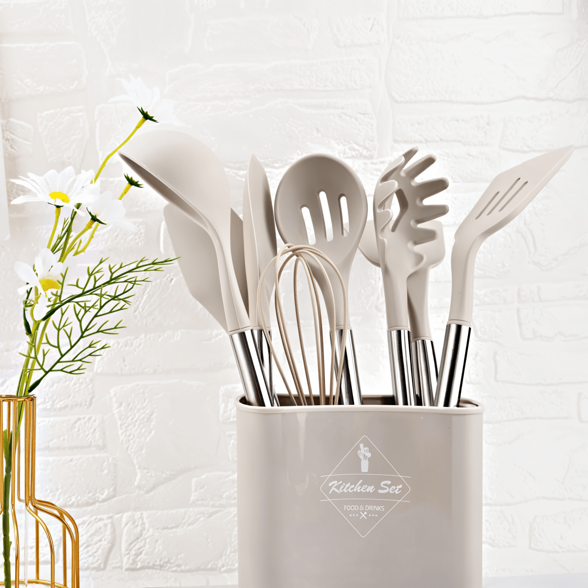 CulinaCraft 12-Piece Premium Silicone Kitchen Utensil Set