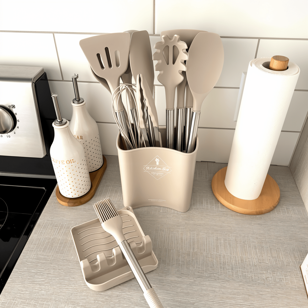 CulinaCraft 12-Piece Premium Silicone Kitchen Utensil Set