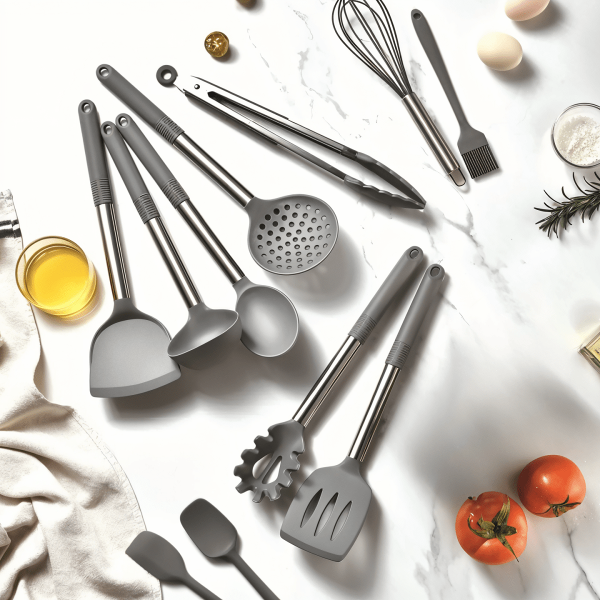 CulinaCraft 12-Piece Premium Silicone Kitchen Utensil Set