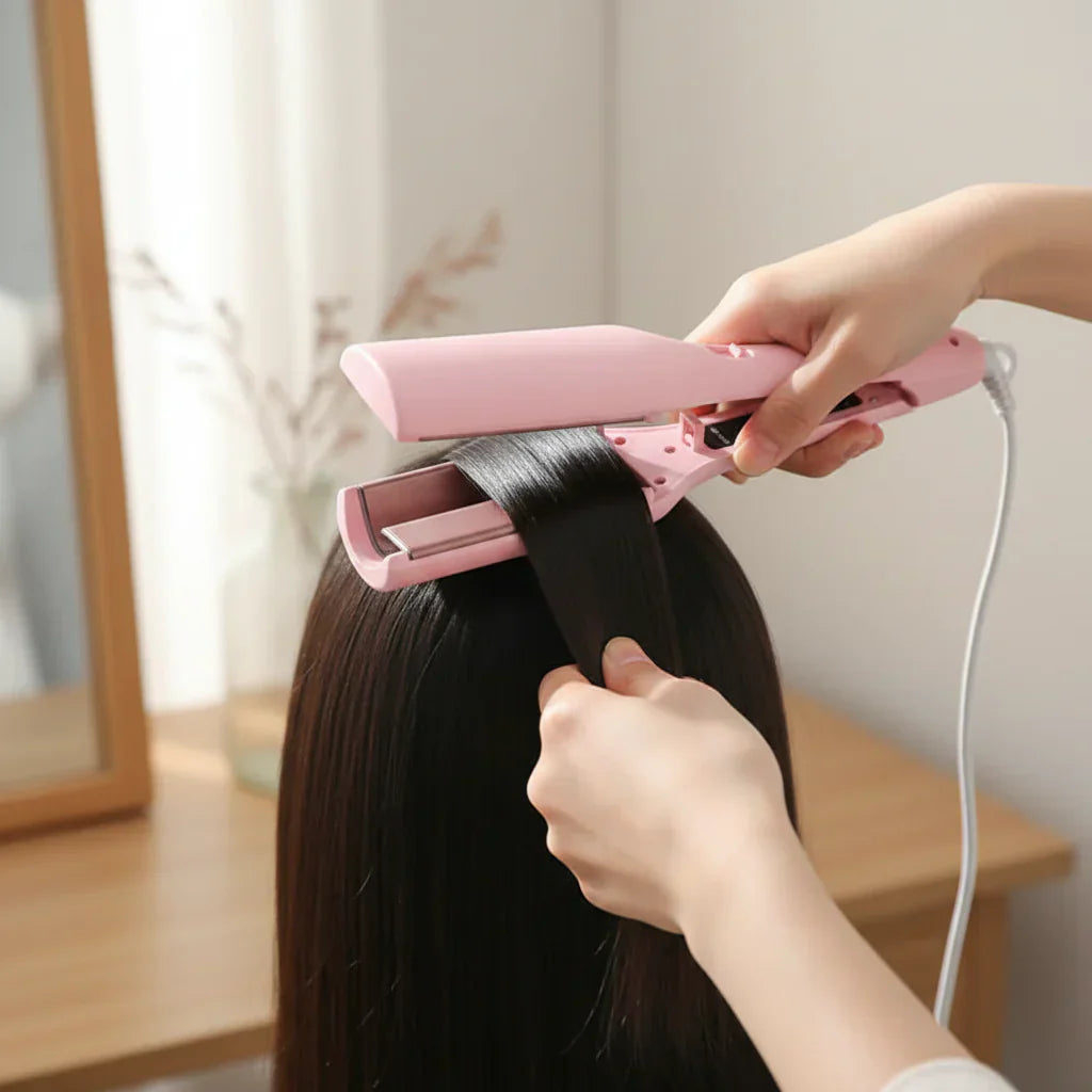 Dual Barrel Curling Wand for Effortless, Luscious Waves