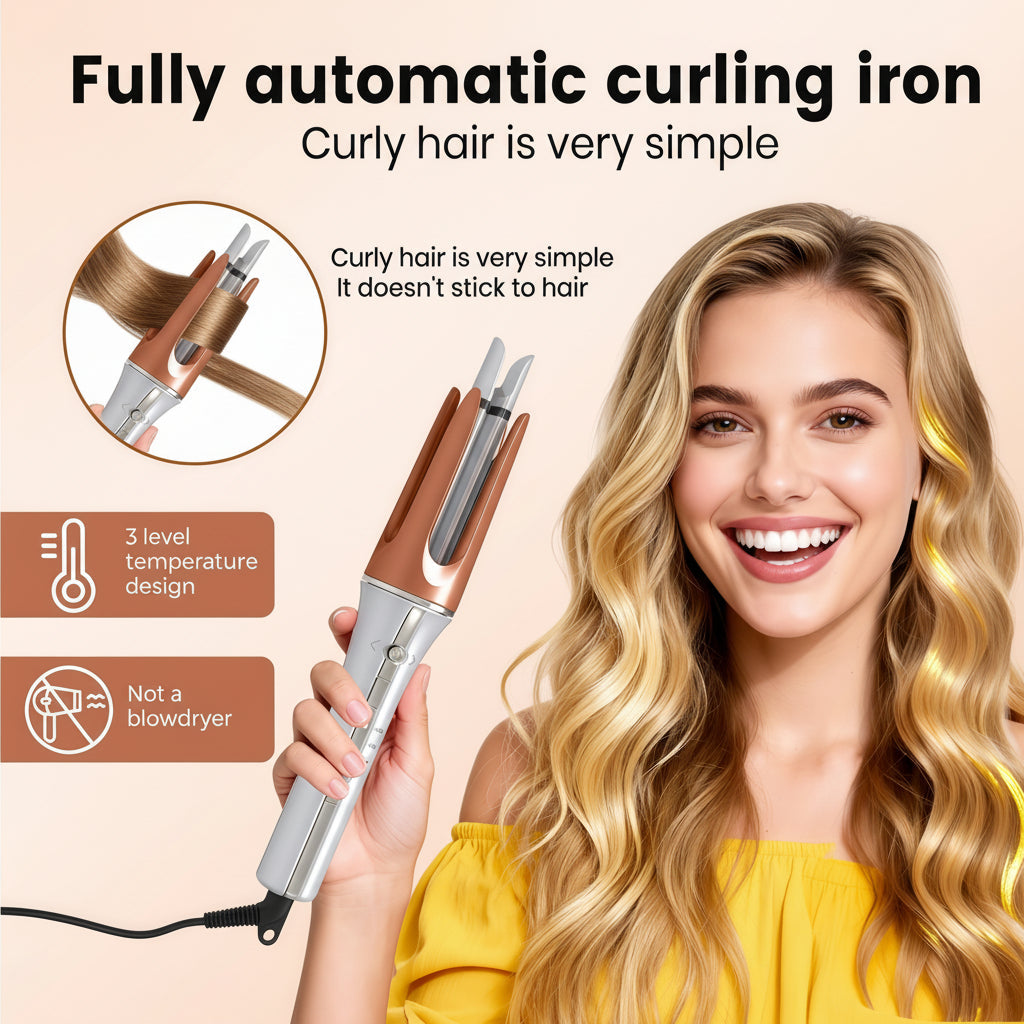 Effortless Waves: Automatic Hair Curler with Ceramic Barrel