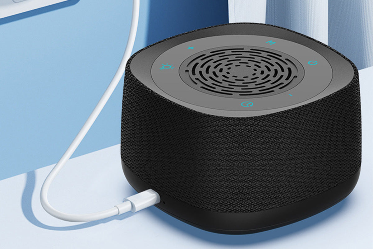 White Noise Sound Machine with Alarm and Breathing Light for Relaxation
