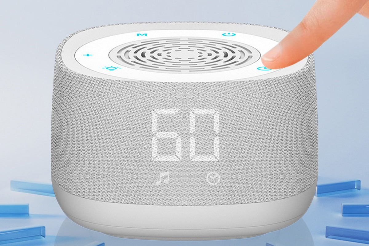 White Noise Sound Machine with Alarm and Breathing Light for Relaxation