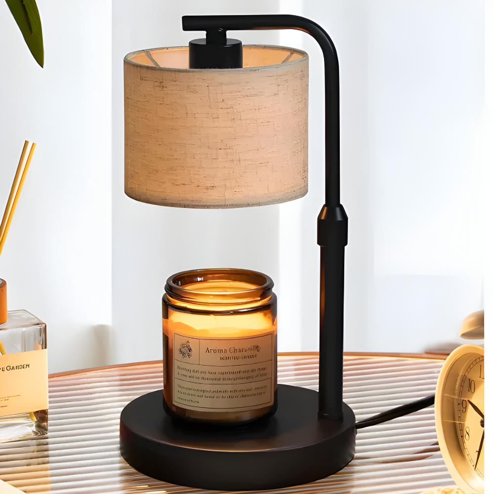 ScentGlow Lamp - Safe & Adjustable Candle Warmer with Timer