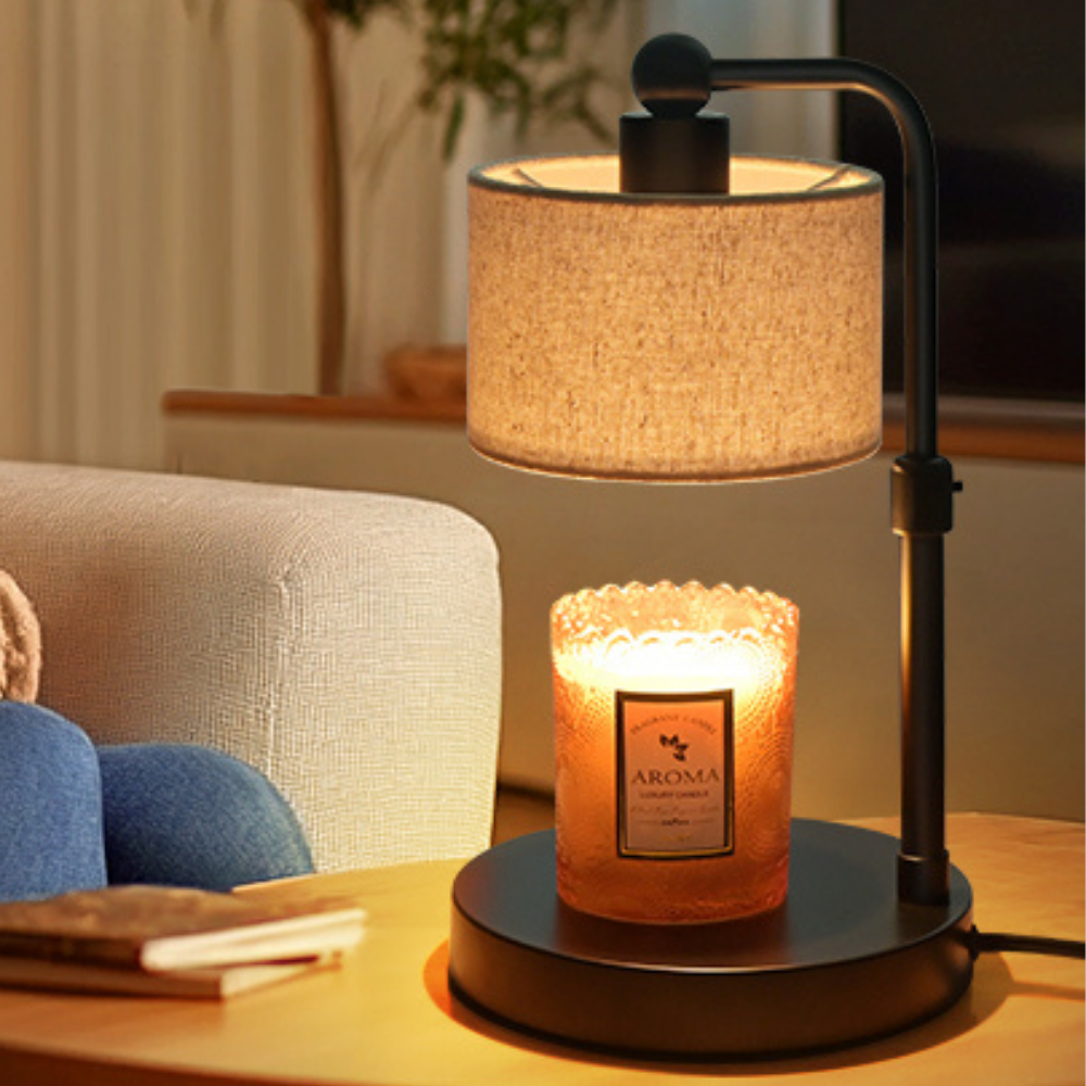 ScentGlow Lamp - Safe & Adjustable Candle Warmer with Timer