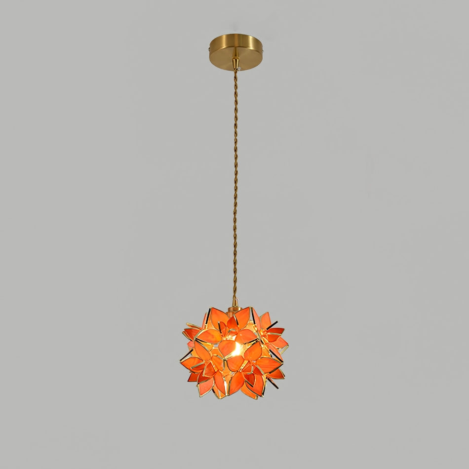 Luminous Seashell Pendant Light - Handcrafted Glow Fixture