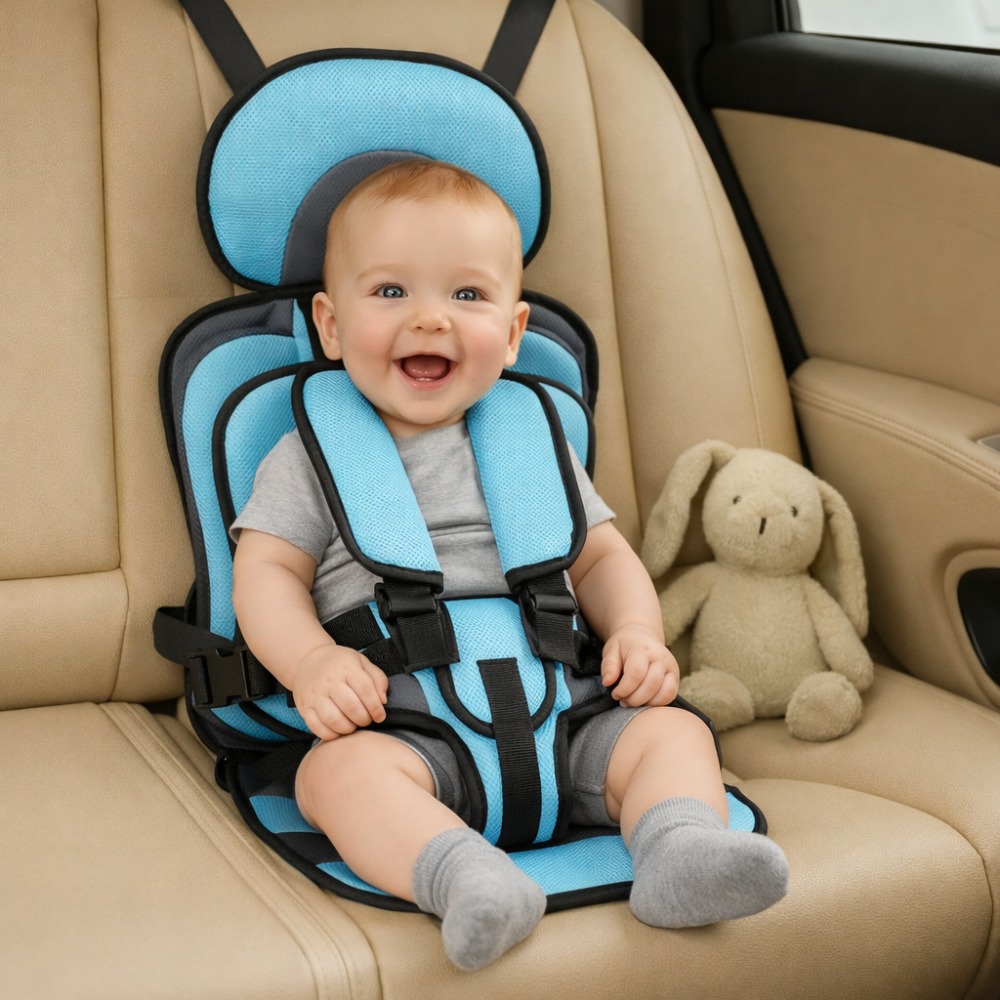 Travel-Friendly Child Booster Seat with Secure Harness