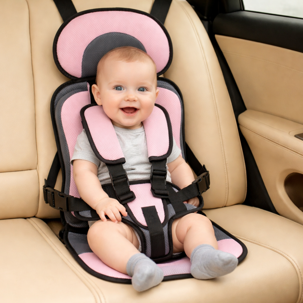 Travel-Friendly Child Booster Seat with Secure Harness