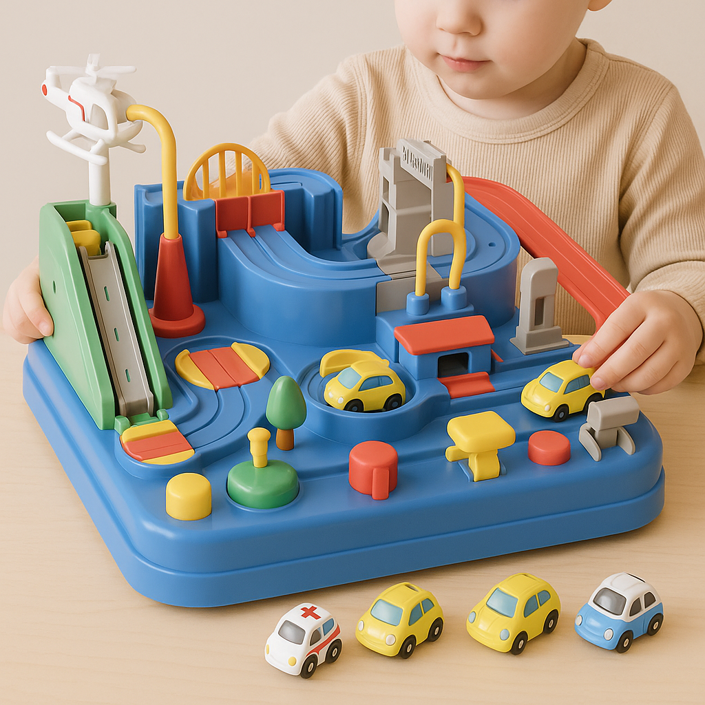 Urban Explorer Car Track Puzzle Set for Young Innovators