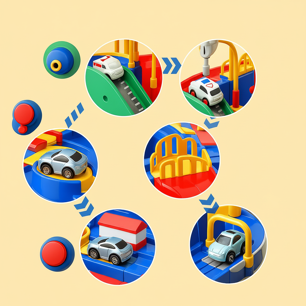 Urban Explorer Car Track Puzzle Set for Young Innovators