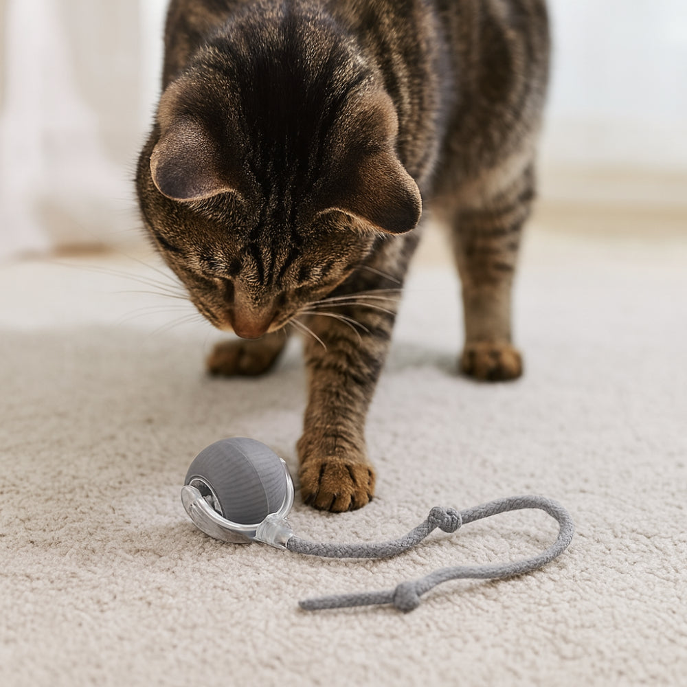 Pounce & Play Interactive Cat Chaser Ball