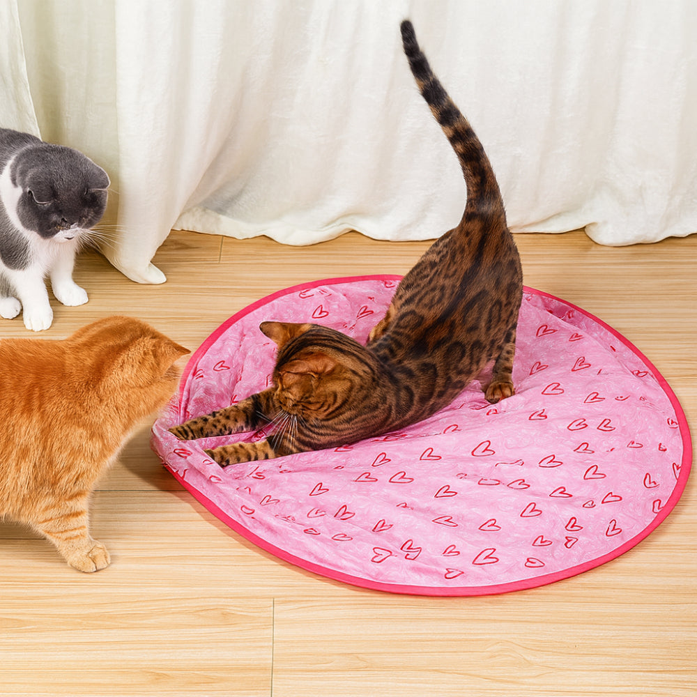 Engaging Feline Playset with Activity Mat and Motion Ball