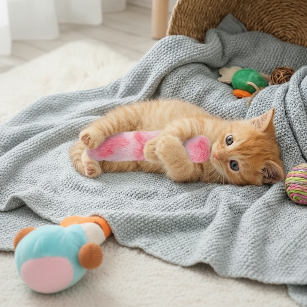 Cozy Kitty Kick Pillow – Engaging Catnip Playtime Toy