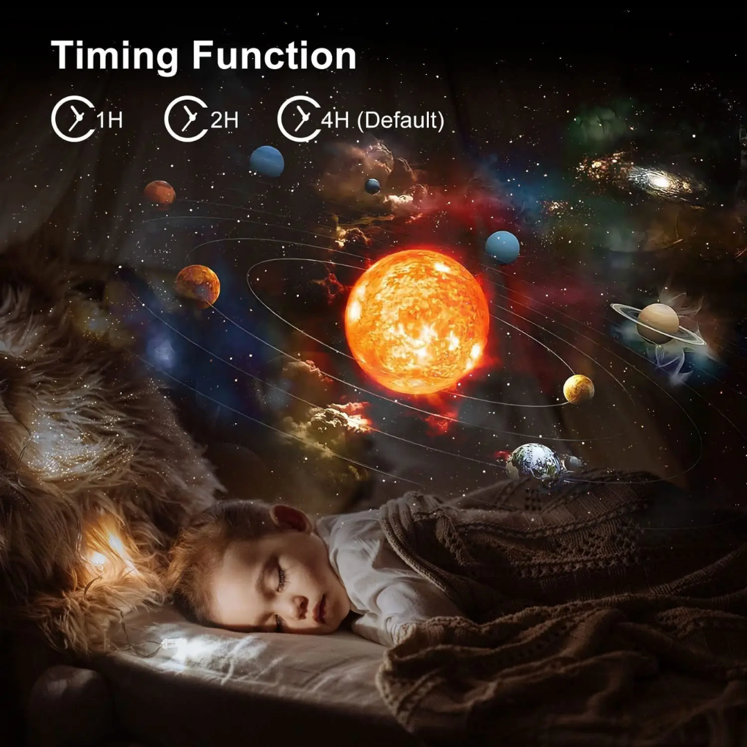 Galaxy Projector Night Light with 360° Rotation for Cosmic Ambiance