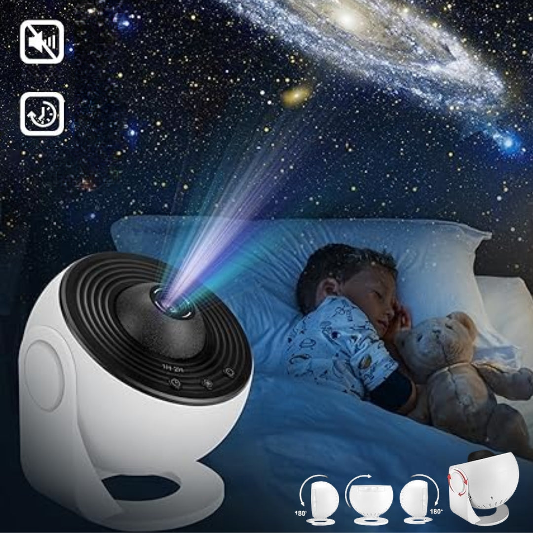 Galaxy Projector Night Light with 360° Rotation for Cosmic Ambiance