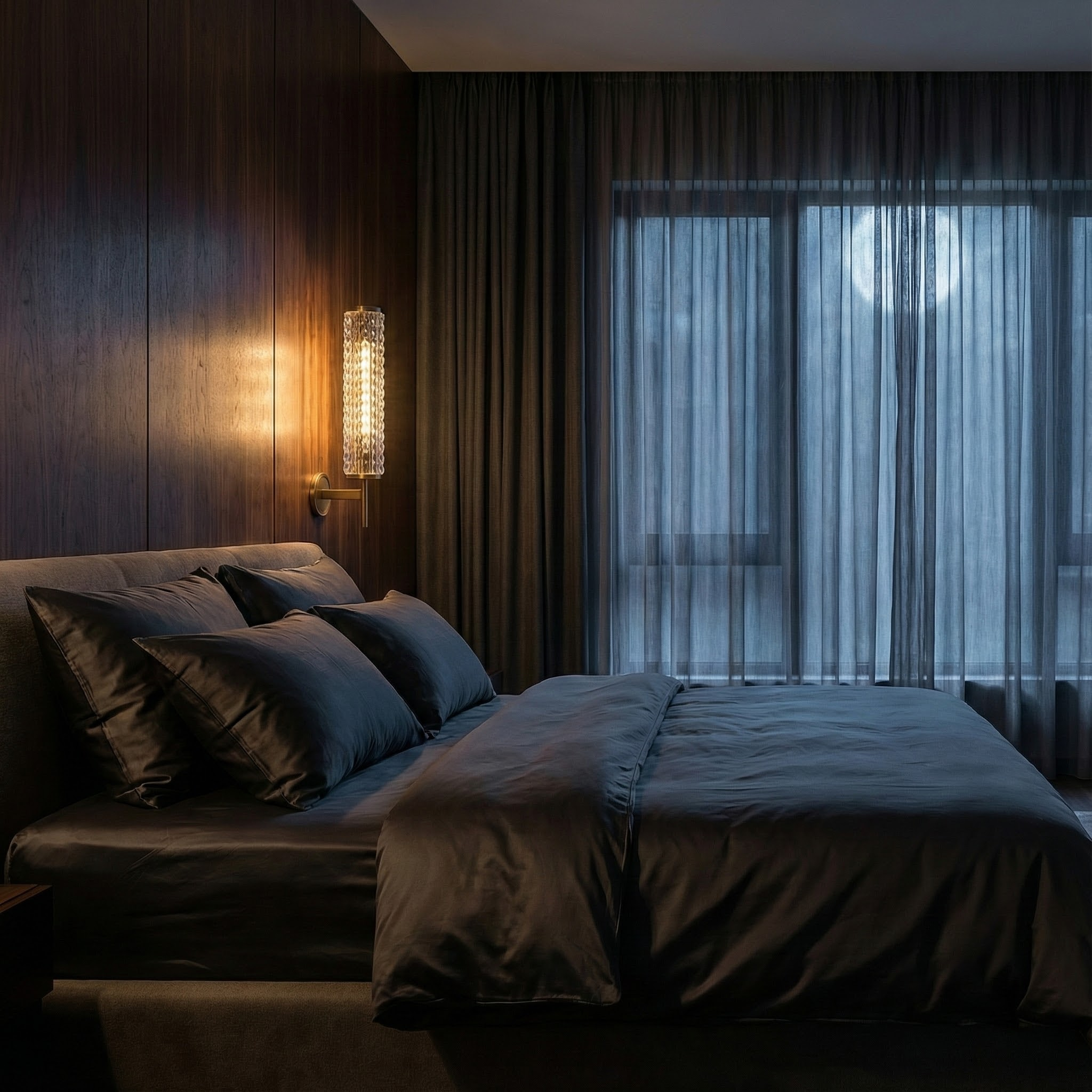 RadiantGlow Stylish Brass Wall Light with Glass Accent